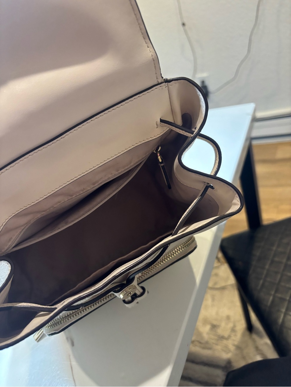 kate spade White Pebbled Leather Mini Backpack - Picture 3 of 4